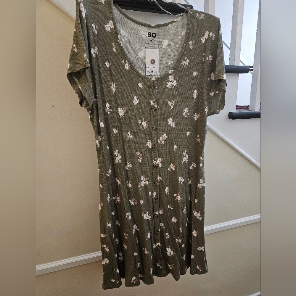 Green Floral Dress